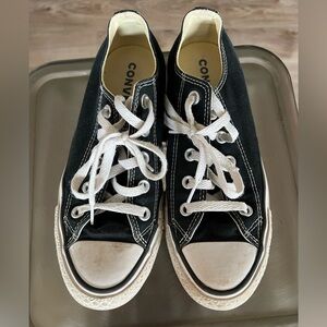 Converse Lowtop Kids Black and White Sneakers